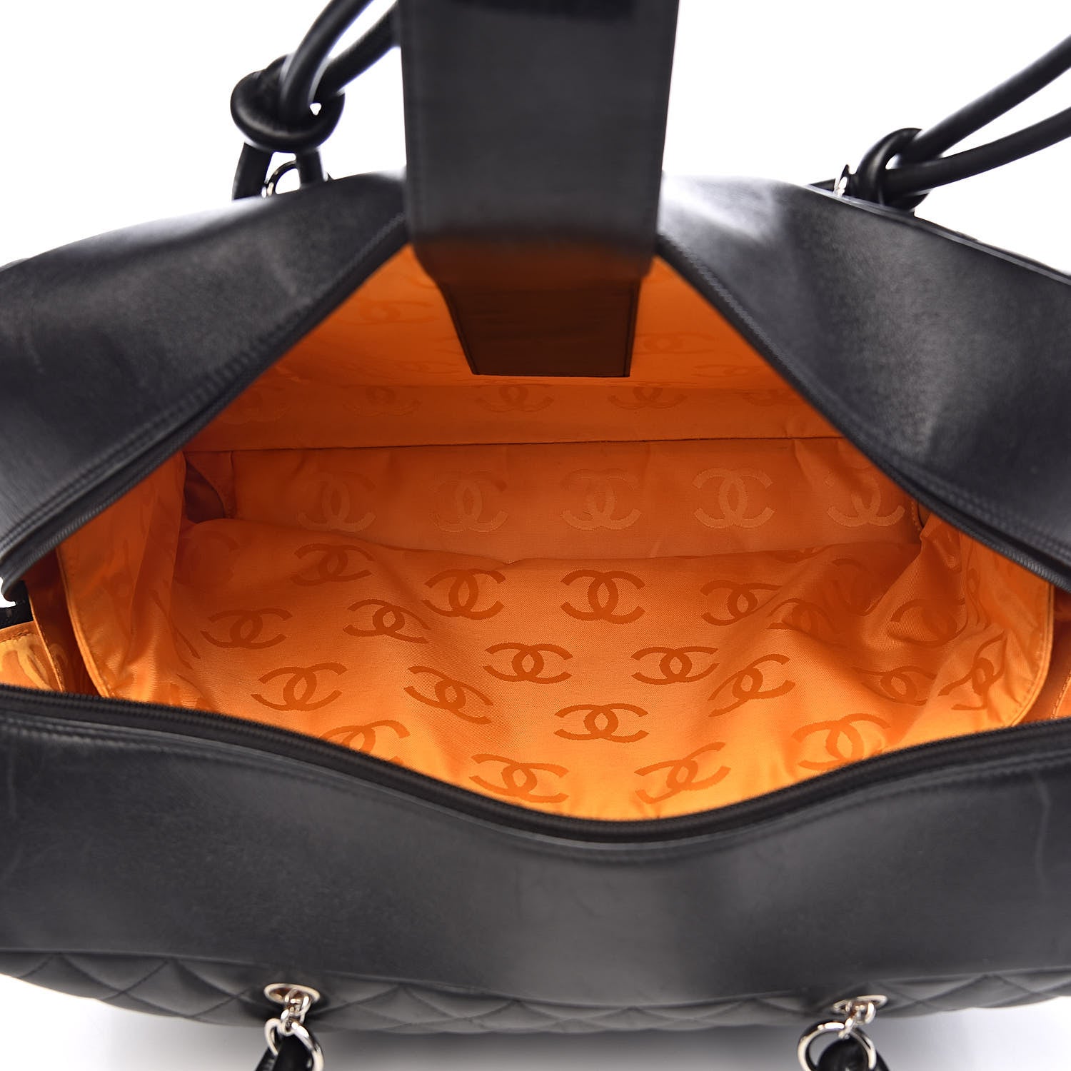 Chanel Calfskin Quilted Large Cambon Bag Black 5 of 18