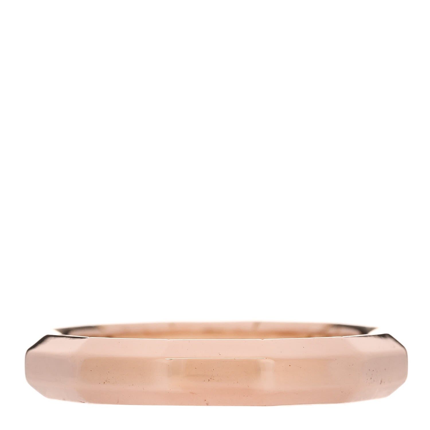David Yurman 18K Rose Gold 4mm Delaunay Faceted Band Ring 60 9 1 of 4