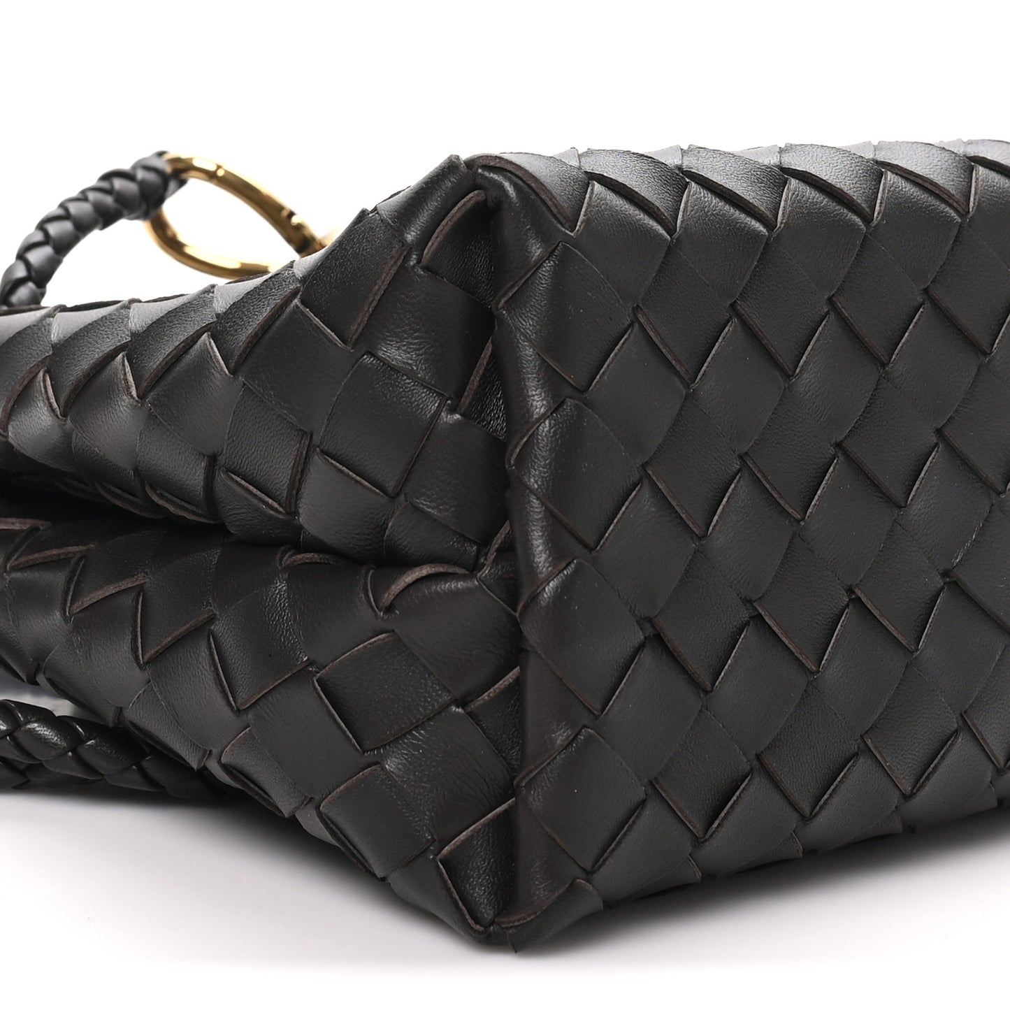 Nappa Intrecciato Small Andiamo Shoulder Bag Fondant