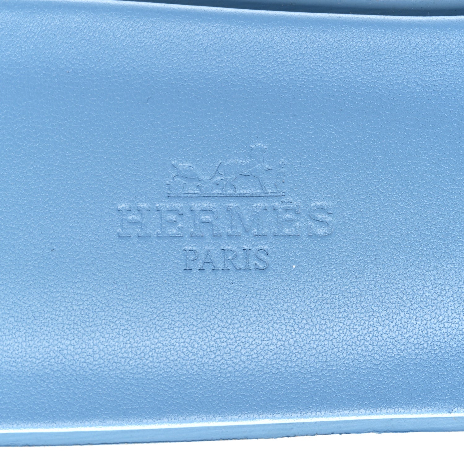 Hermes Box Calfskin Oran Sandals 41 Bleu Cameo 7 of 8