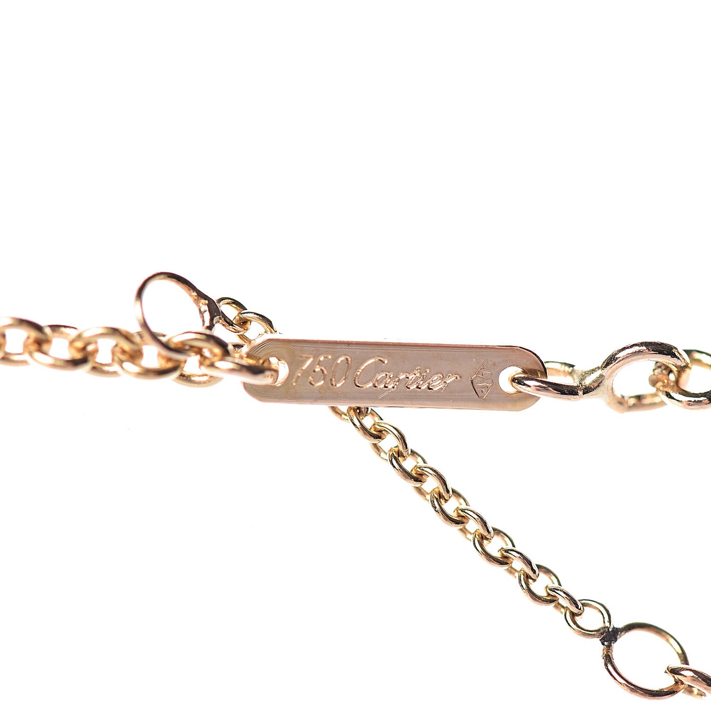18K Pink Yellow White Gold Baby Trinity Pendant Necklace