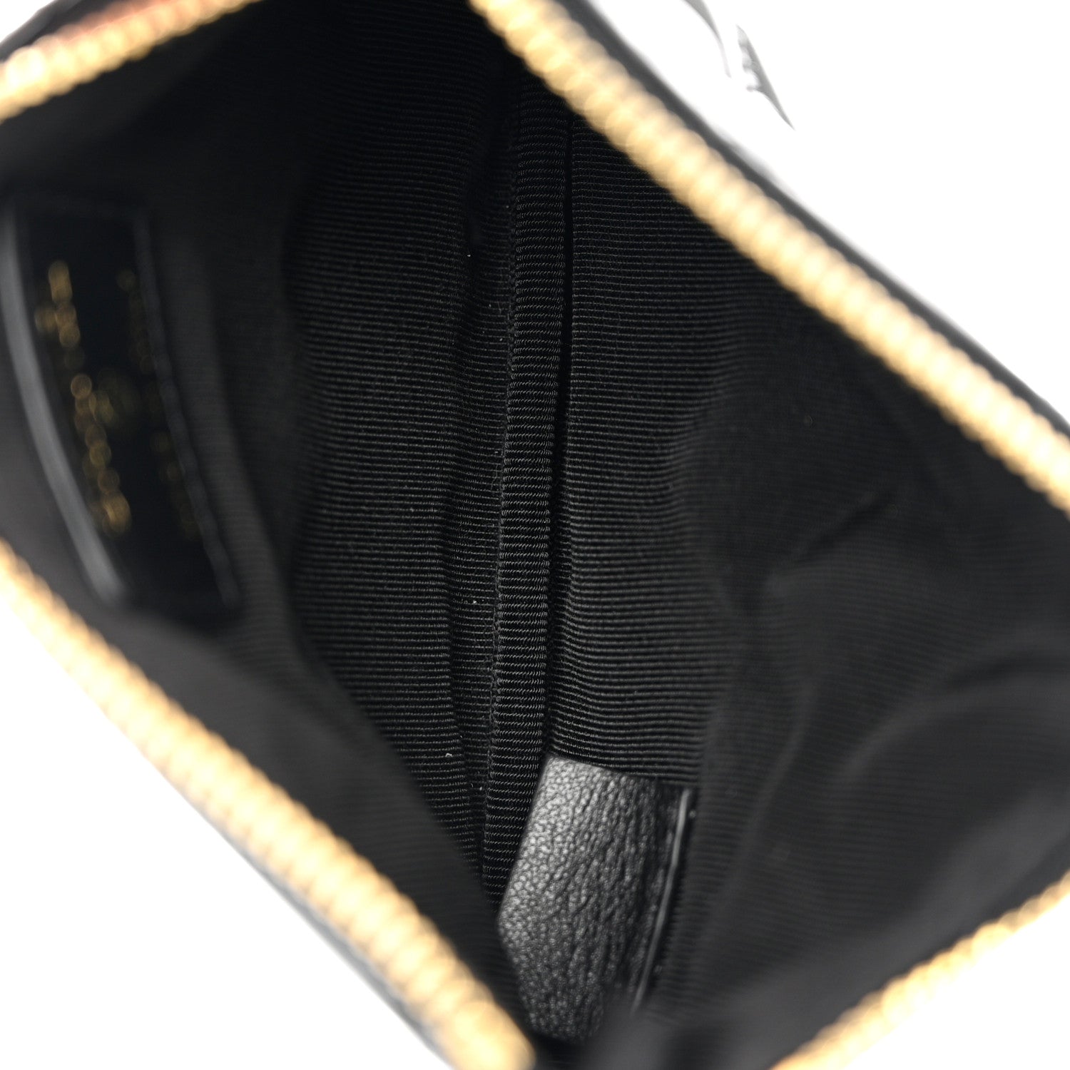 Chanel Patent Quilted Small Cosmetic Case Black 5 of 8