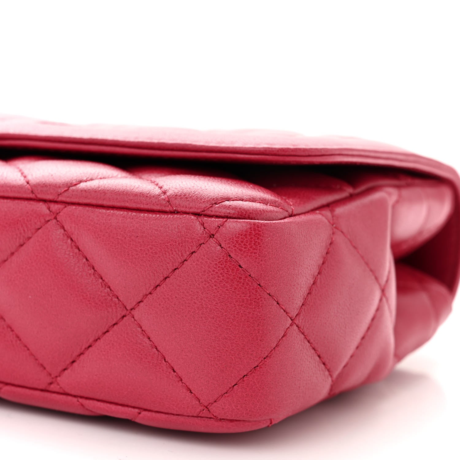 Chanel Lambskin Quilted Small Flap Bag Dark Red 10 of 12