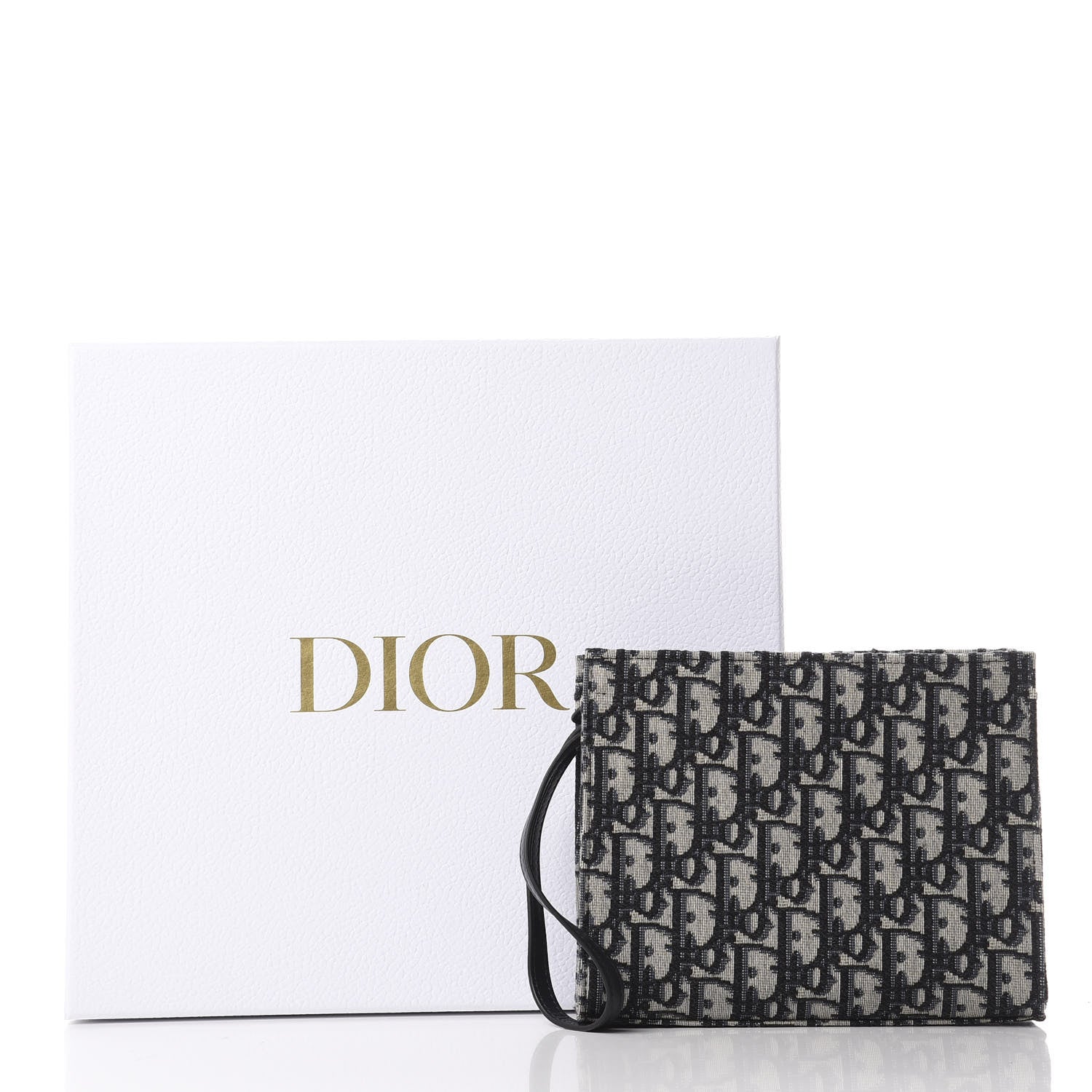 Christian Dior Oblique Zipped Pouch Clutch Blue 10 of 10