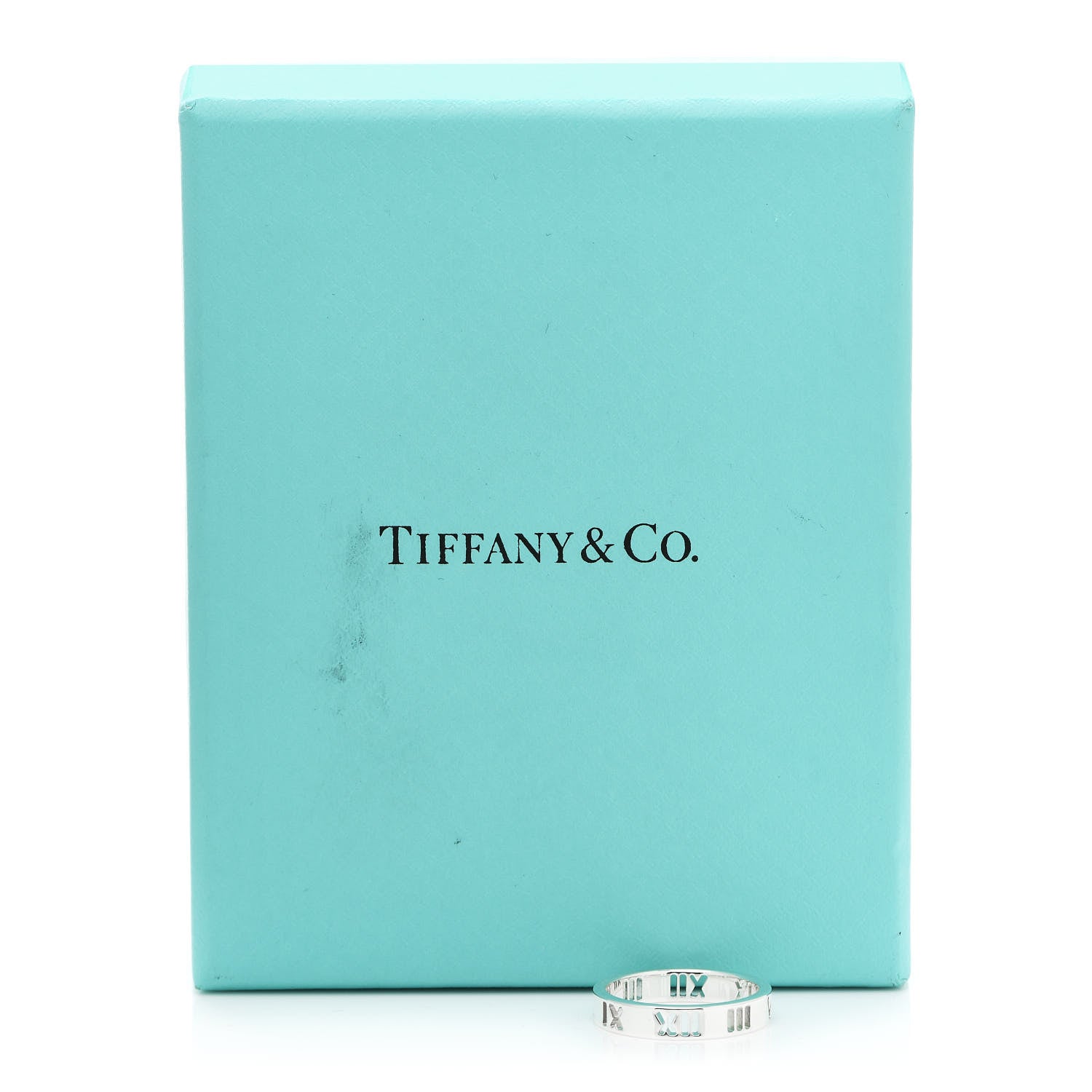 Tiffany Sterling Silver Narrow Atlas Pierced Ring 50 5.25 5 of 5