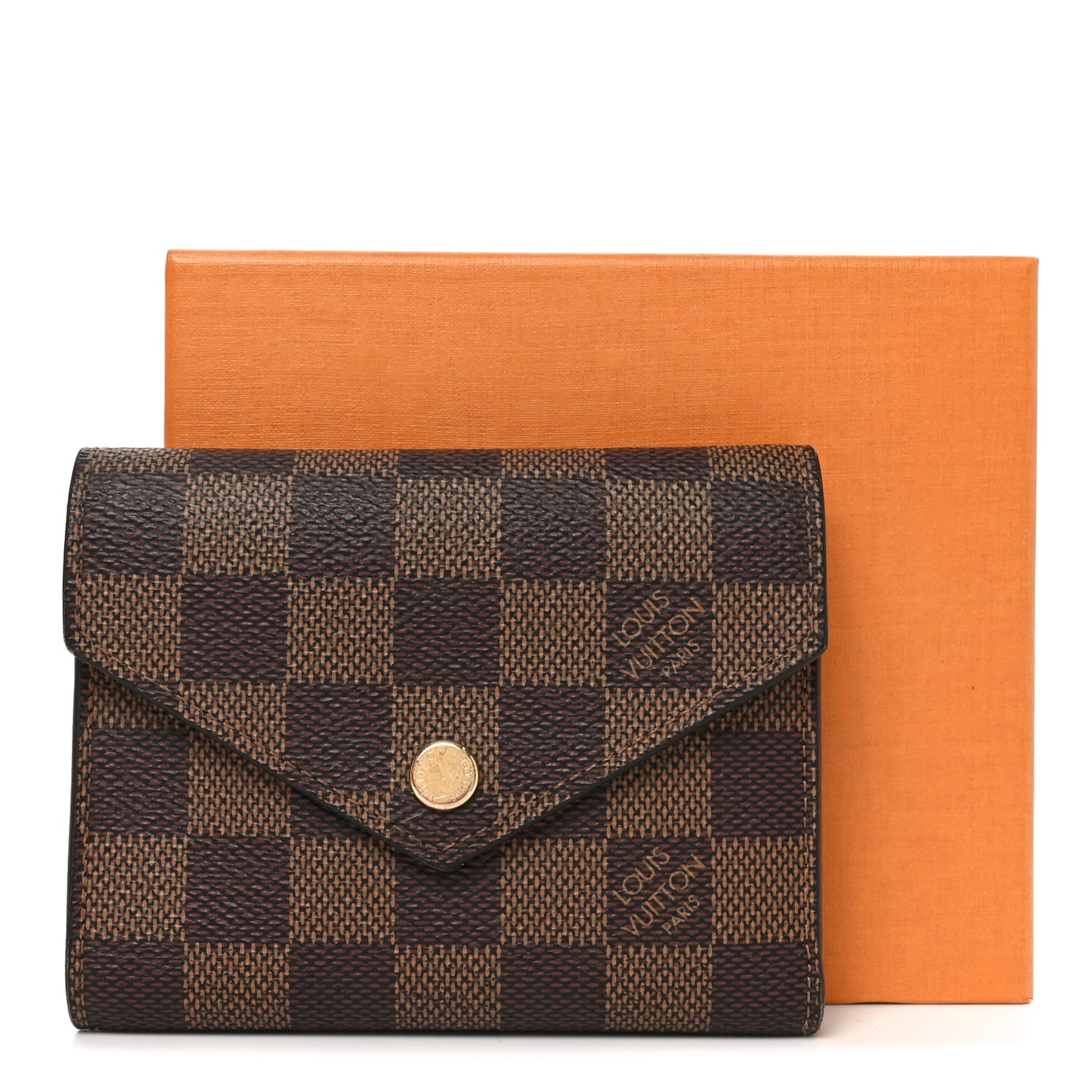 Damier Ebene Victorine Wallet Red