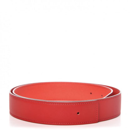 Hermes Swift Epsom 32mm Belt Strap 85 Vermilion Rose Jaipur 1 of 6
