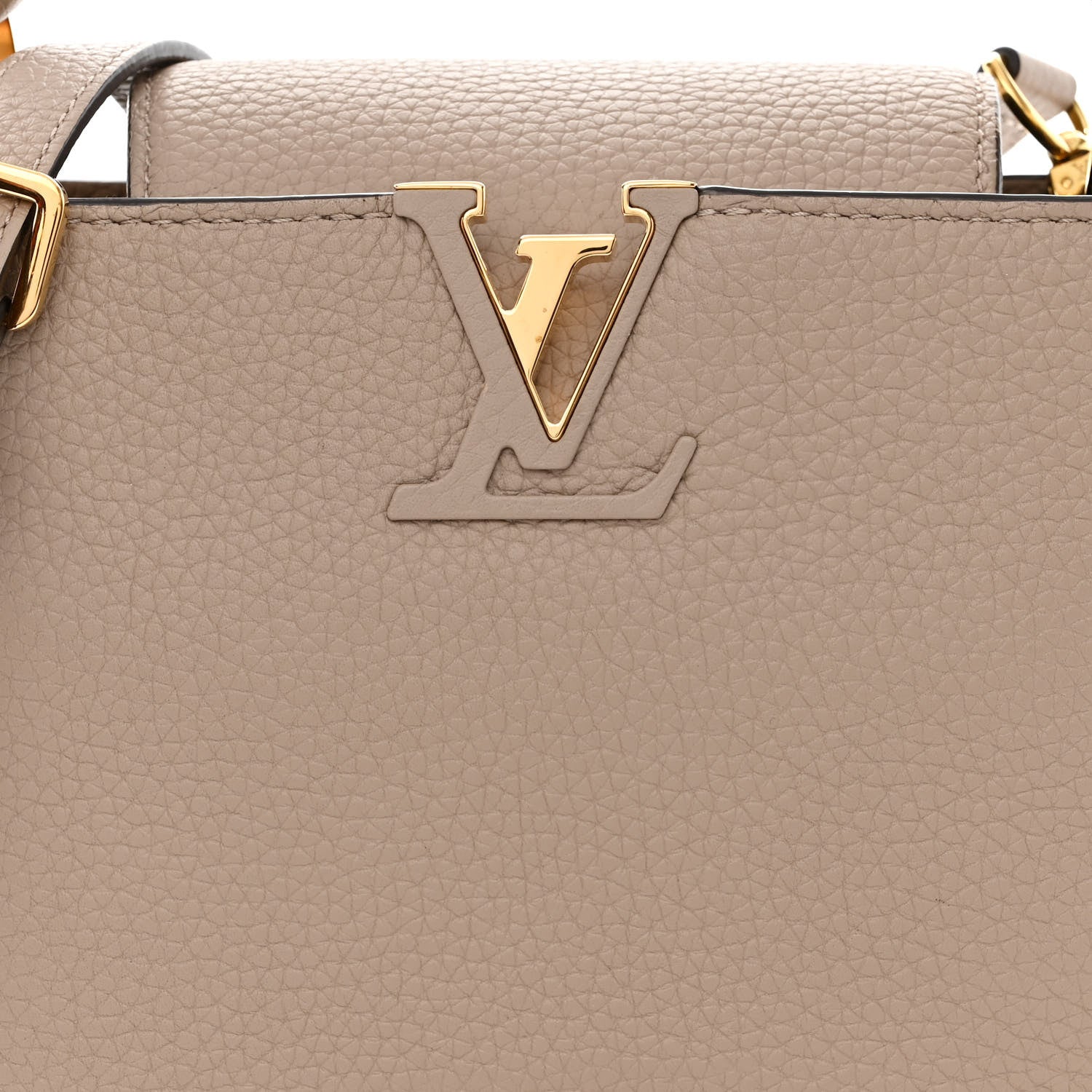 Louis Vuitton Taurillon Capucines BB Galet 7 of 9