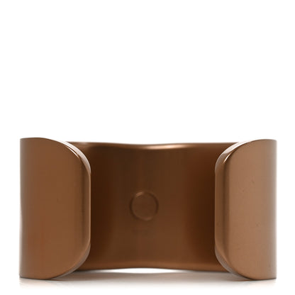 Hermes Anodized Aluminium Medor Alu Cuff Bracelet T2 Gres Lumiere 3 of 5