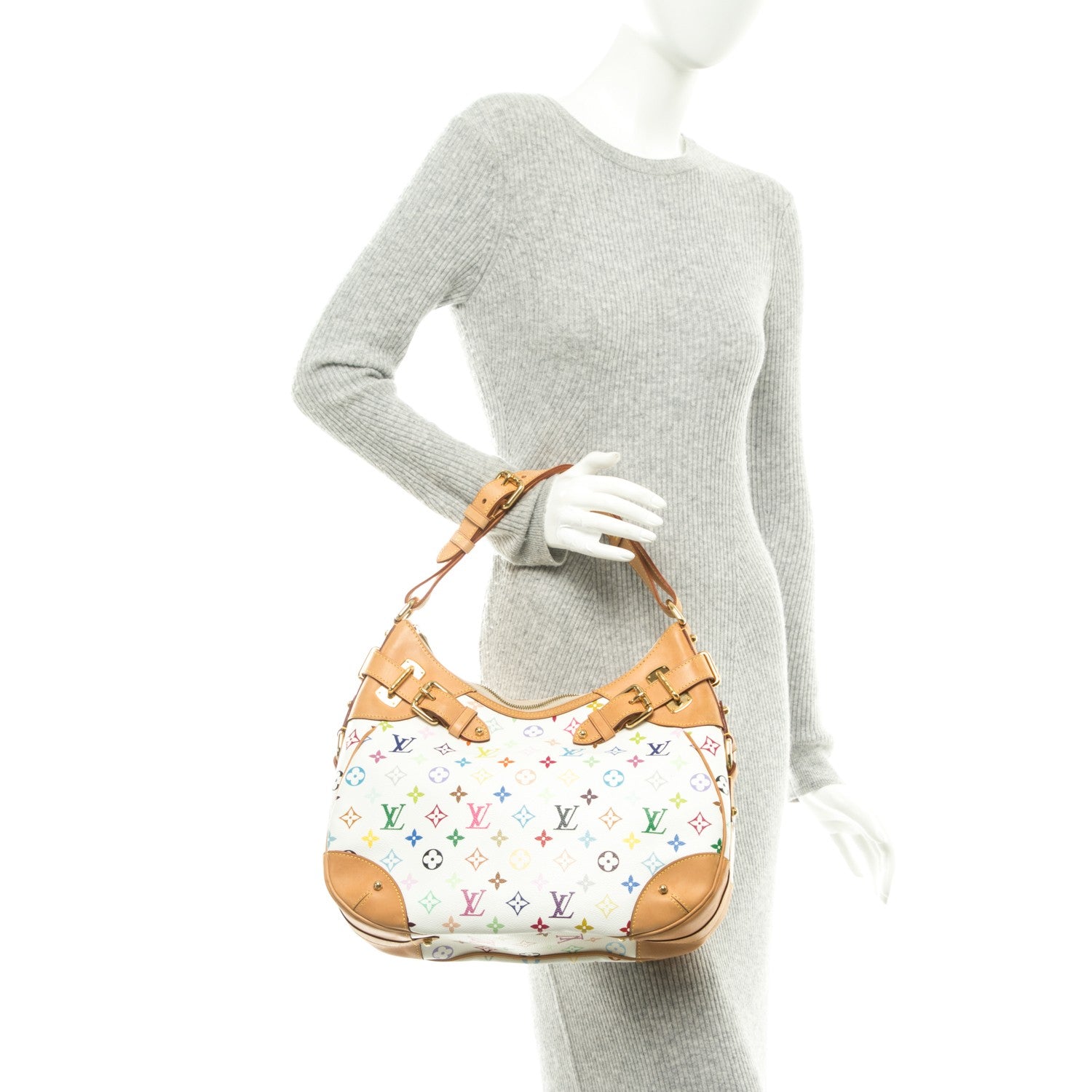 Louis Vuitton Monogram Multicolor Greta White 2 of 7