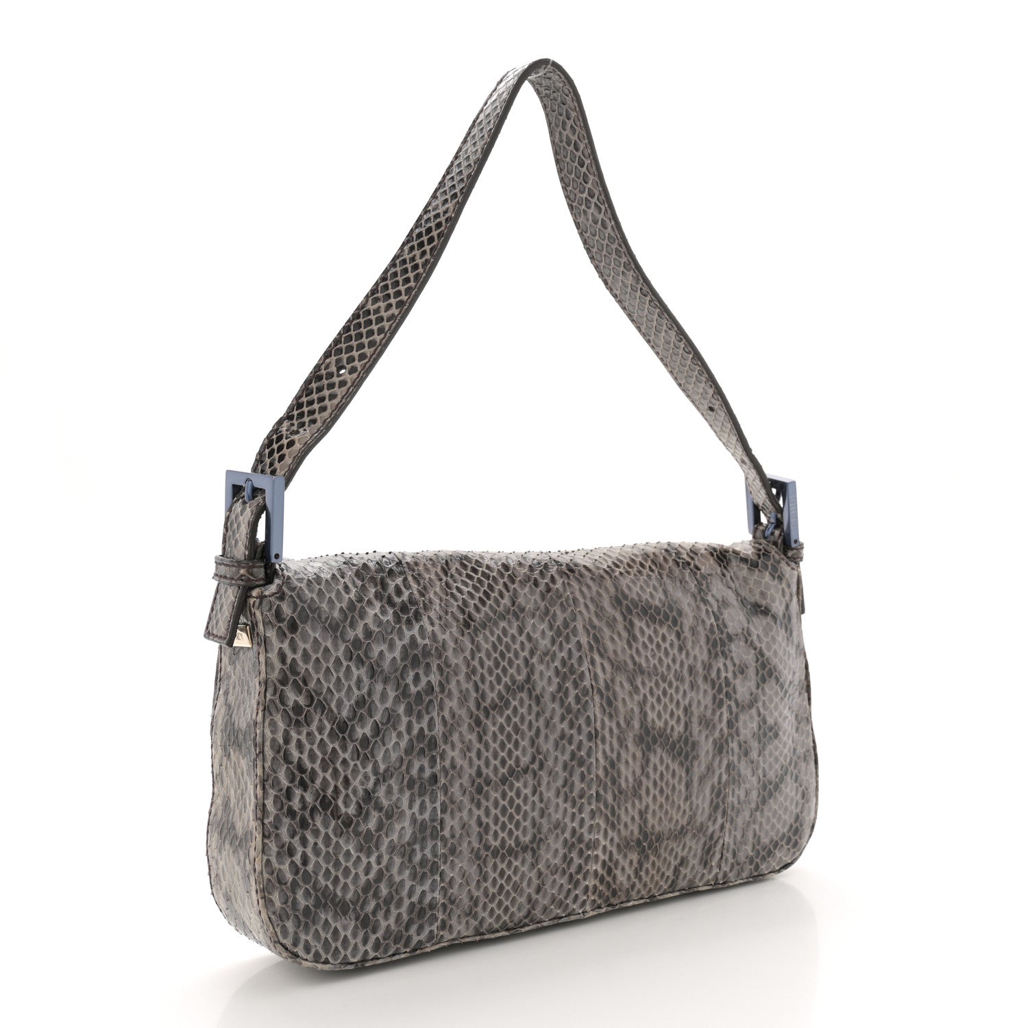 Fendi Snakeskin Baguette Grey 3 of 14