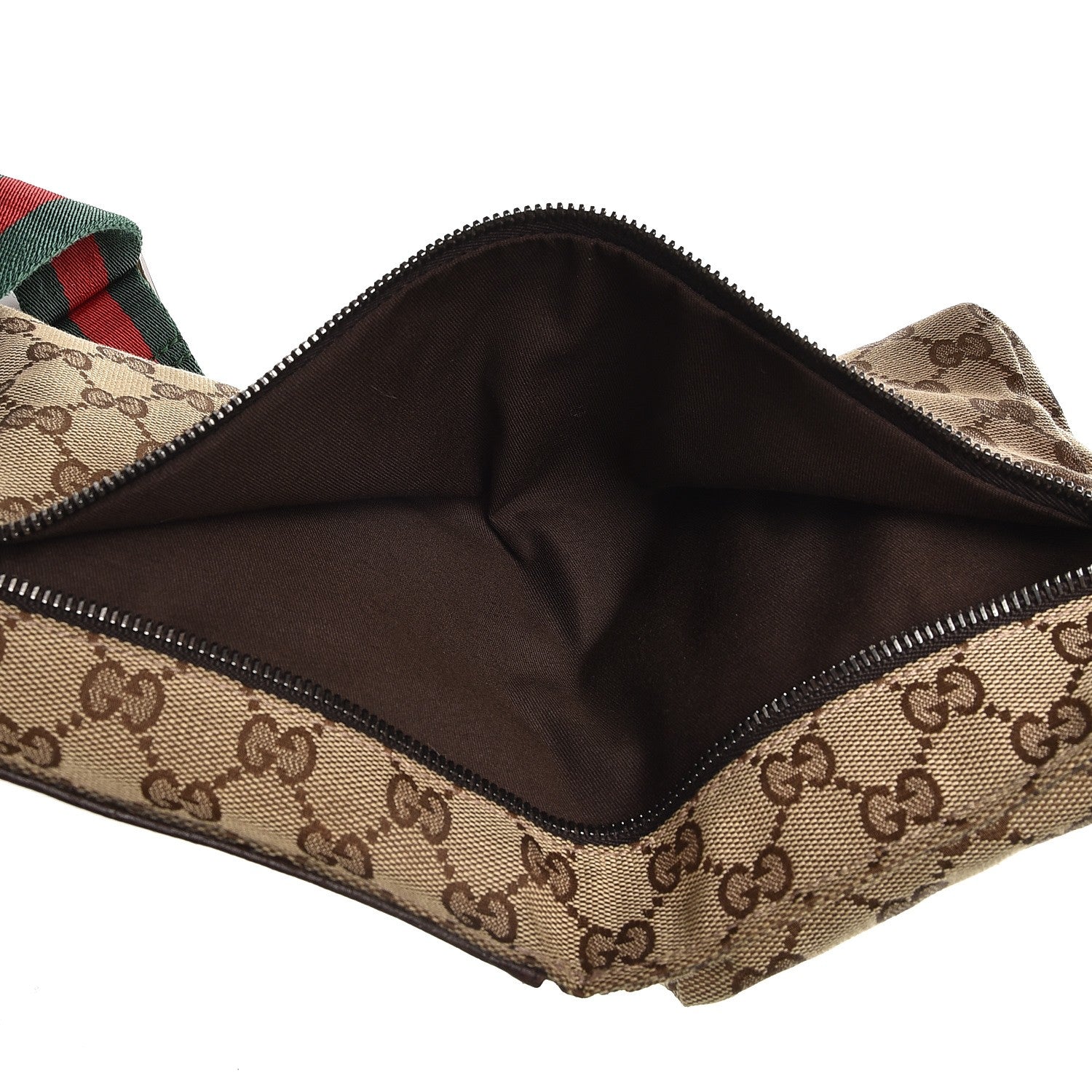 Gucci Monogram Web Belt Bag Dark Brown 5 of 6
