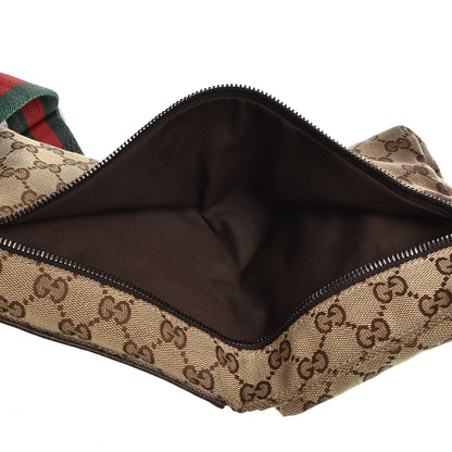 Gucci Monogram Web Belt Bag Dark Brown 5 of 6