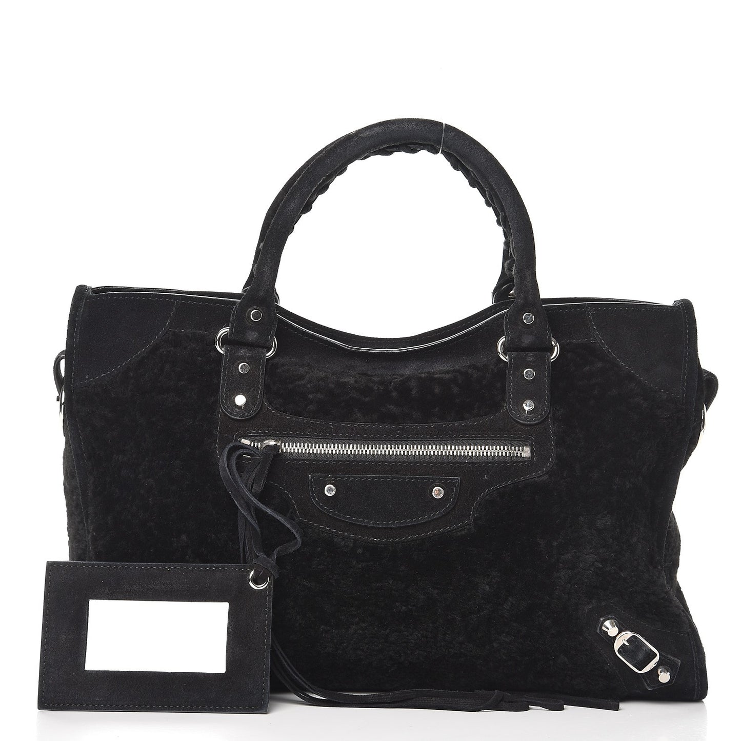 Shearling Suede Classic Hardware City Black