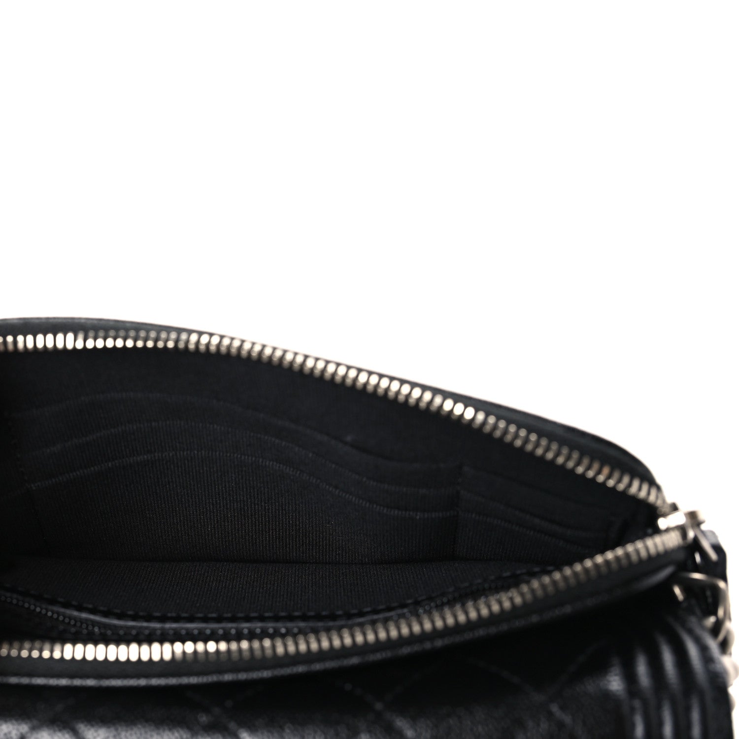 Chanel Caviar Quilted Boy Phone Holder Wallet On Chain Black 5 of 11