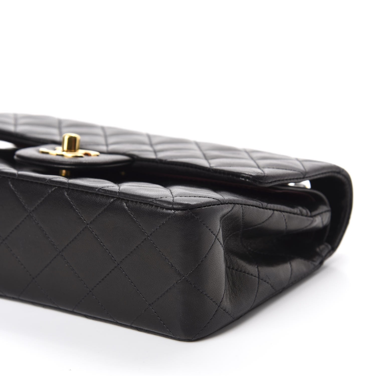 Chanel Lambskin Quilted Small Double Flap Black 7 of 13