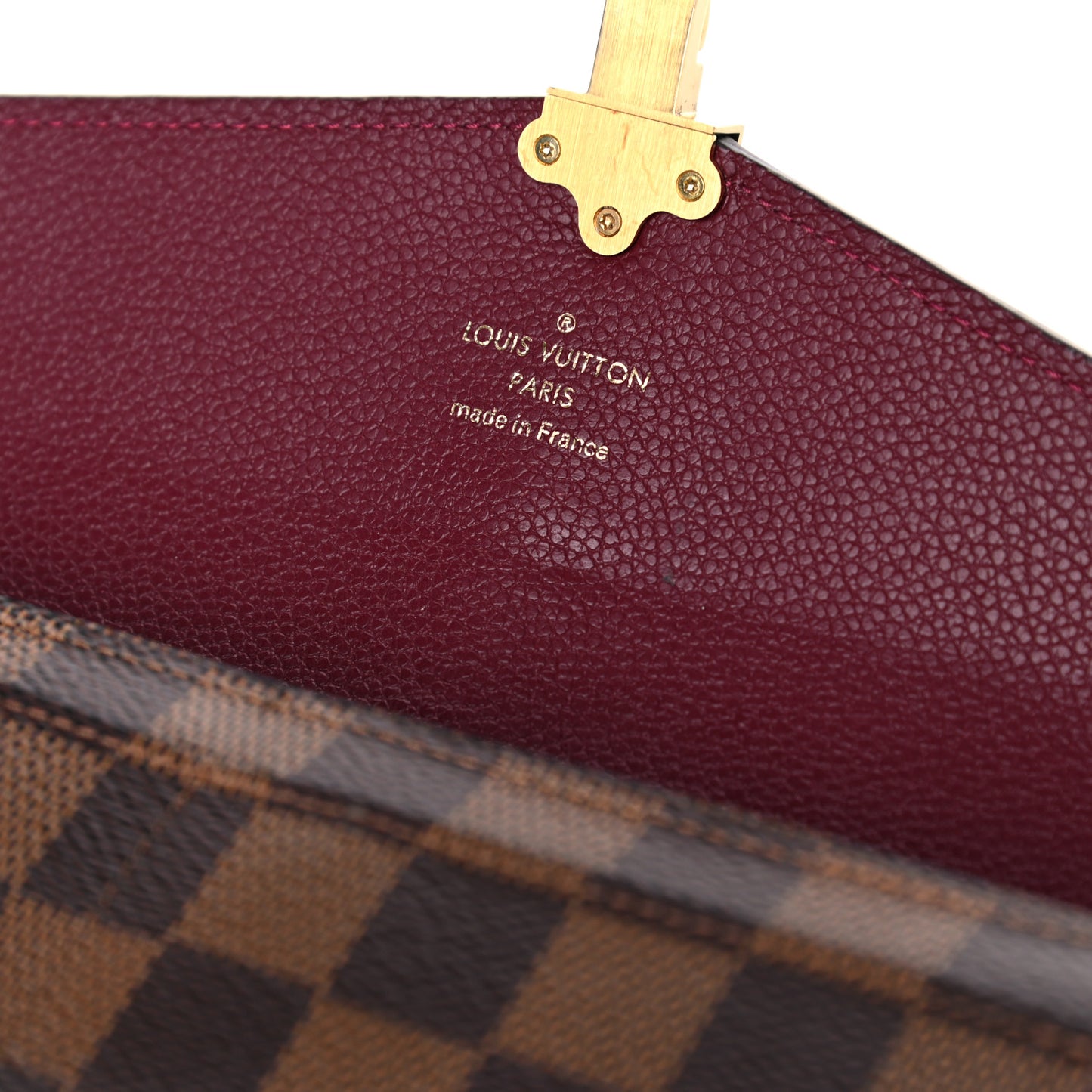 Damier Ebene Clapton Wallet Raisin