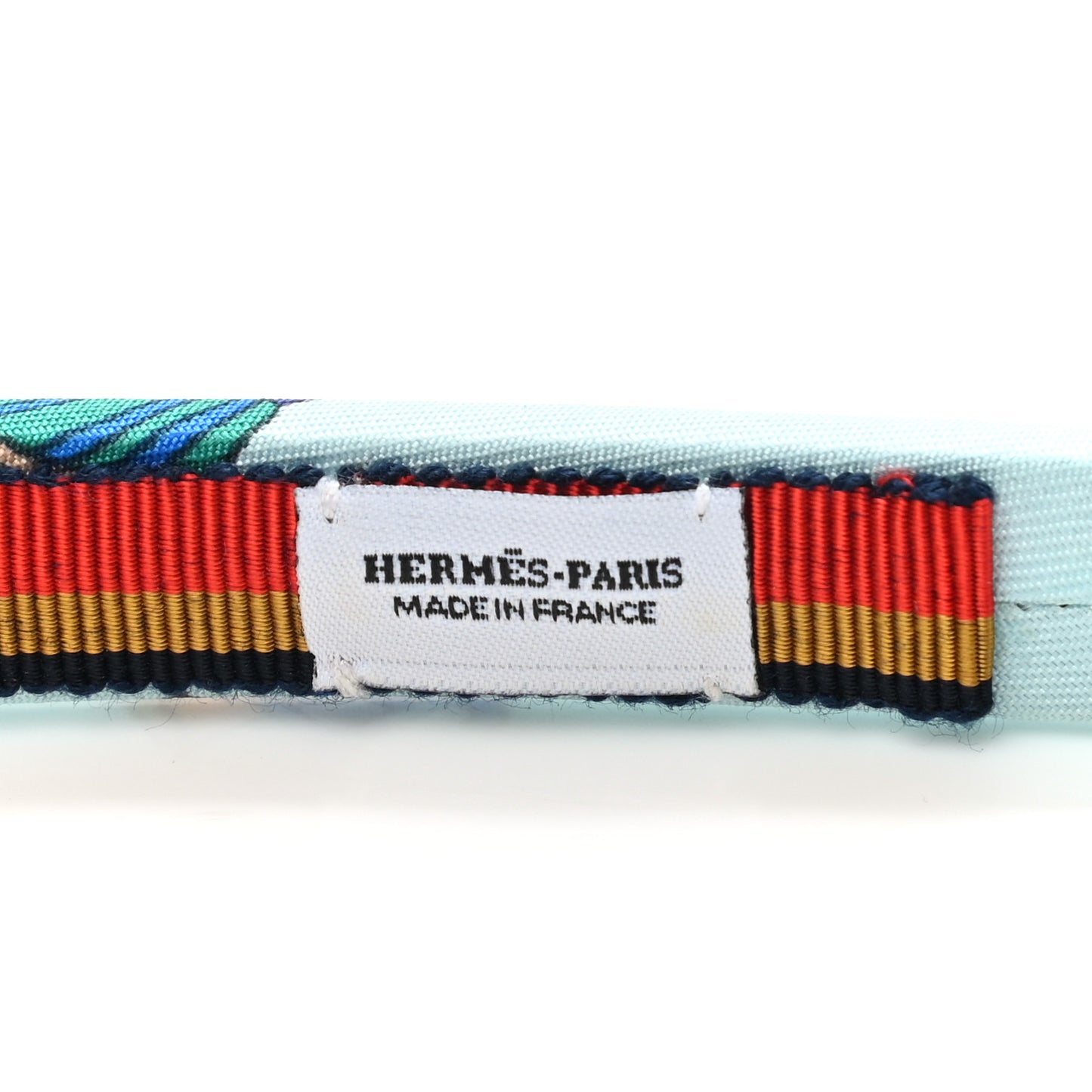 Silk Twill La Folle Parade Elsa Headband Bleu Jean