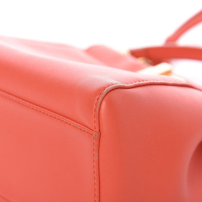 Fendi Nappa Mini Peekaboo Iconic Satchel Azalea 11 of 11