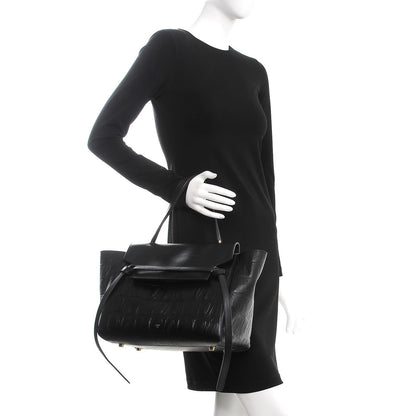 Celine Calfskin Crocodile Embossed Small Belt Bag Black 2 of 7