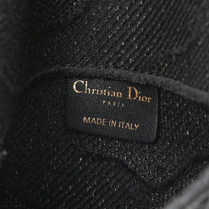 Christian Dior Canvas Embroidered Camouflage Saddle Belt Bag Black 6 of 8