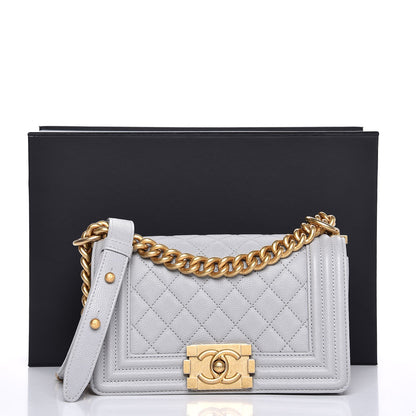 Chanel Caviar Quilted Small Boy Flap Grey 8 of 8