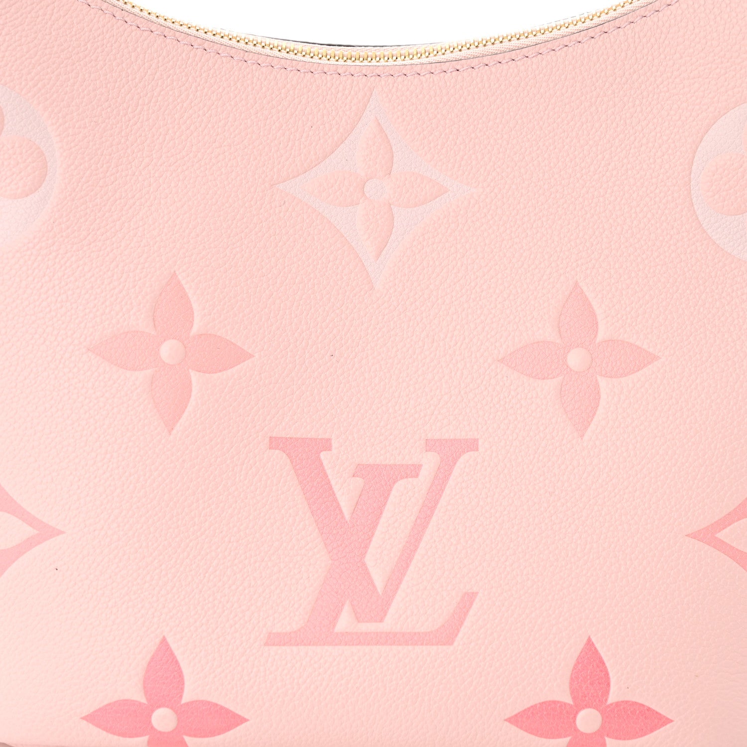 Louis Vuitton Empreinte Monogram Giant By The Pool Marshmallow Hobo PM Bouton De Rose 8 of 10