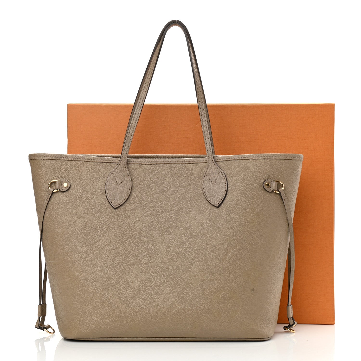 Louis Vuitton Empreinte Monogram Giant Neverfull MM Tourterelle 20 of 20