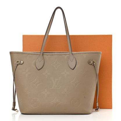Louis Vuitton Empreinte Monogram Giant Neverfull MM Tourterelle 20 of 20