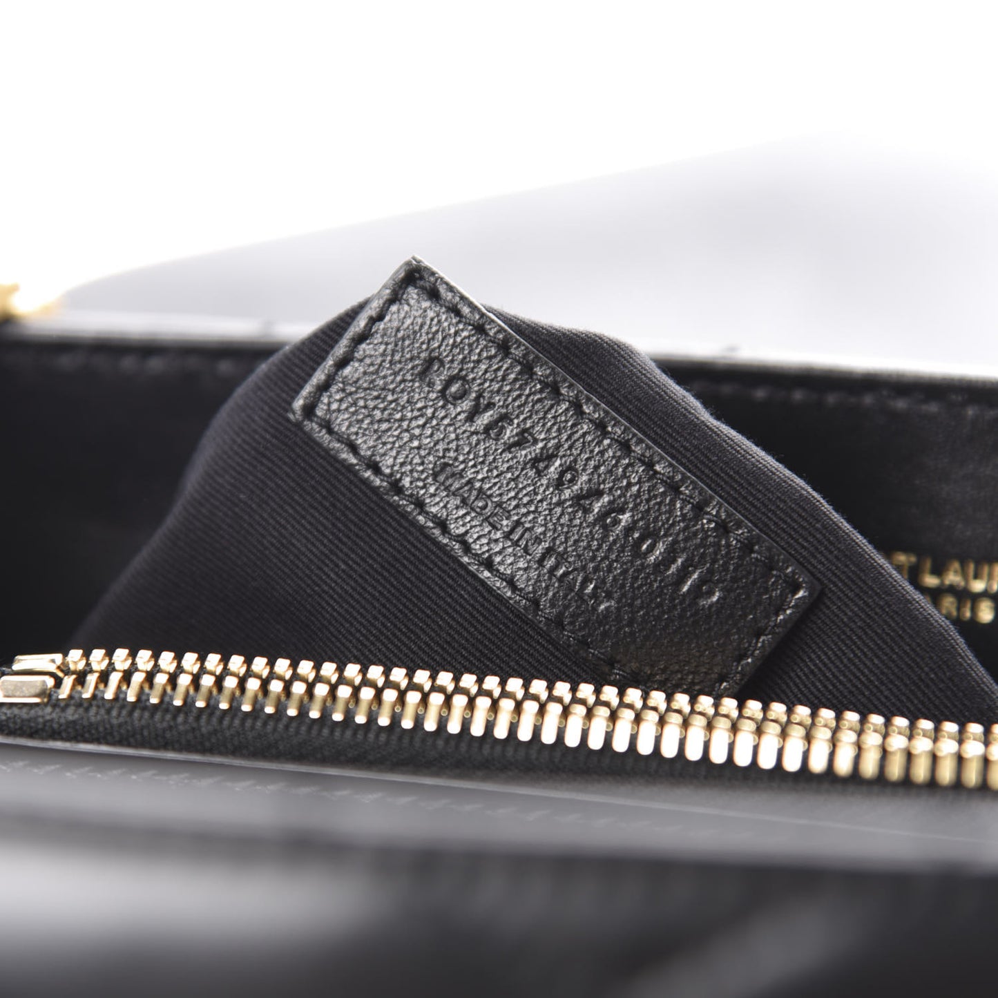 Calfskin Y Quilted Monogram Medium Loulou Chain Satchel Black