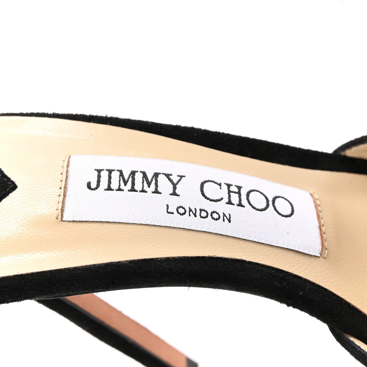 Jimmy Choo Suede Crystal Saeda 100 Pumps 37 Black 7 of 7