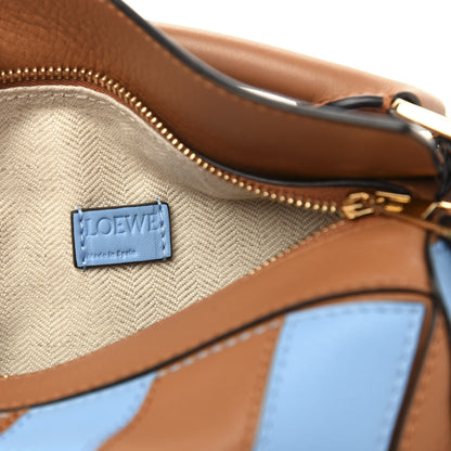 Loewe Calfskin Rugby Mini Puzzle Bag Blue Tan 6 of 9