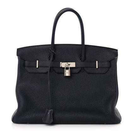 Hermes Taurillon Clemence Birkin 35 Black 1 of 15