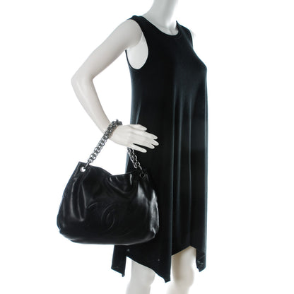 Chanel Lambskin Soft and Chain Small Hobo Black 2 of 8