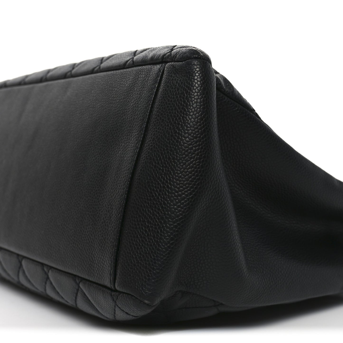 Caviar Quilted Grand Shopping Tote GST Black