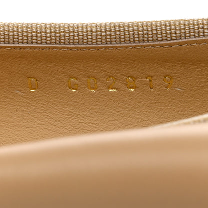 Chanel Lambskin Cap Toe CC Ballerina Flats 38 Beige Black 7 of 9