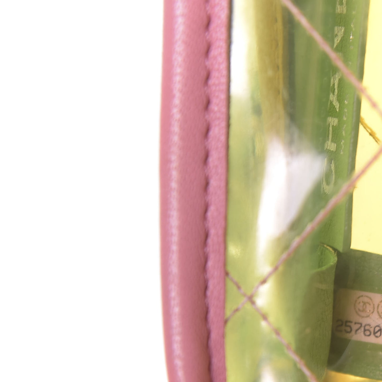 Lambskin PVC Quilted Mini Coco Splash Flap Yellow Green Pink