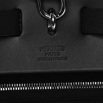 Hermes Toile Vache Hunter Herbag Zip 39 MM Black 7 of 7