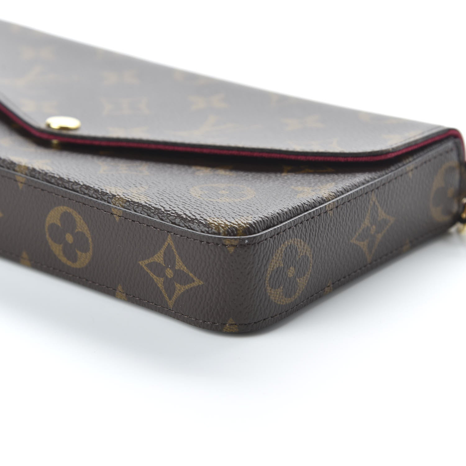 Louis Vuitton Monogram Pochette Felicie Chain Wallet Fuchsia 7 of 11