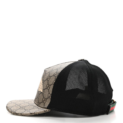 Gucci GG Supreme Monogram Bee Print Baseball Hat M Beige 4 of 9