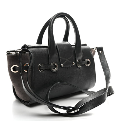 Jimmy Choo Grainy Calfskin Small Rosalie Satchel Grey 3 of 11
