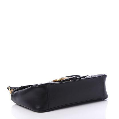 Gucci Calfskin Matelasse Small GG Marmont Shoulder Bag Black 5 of 11