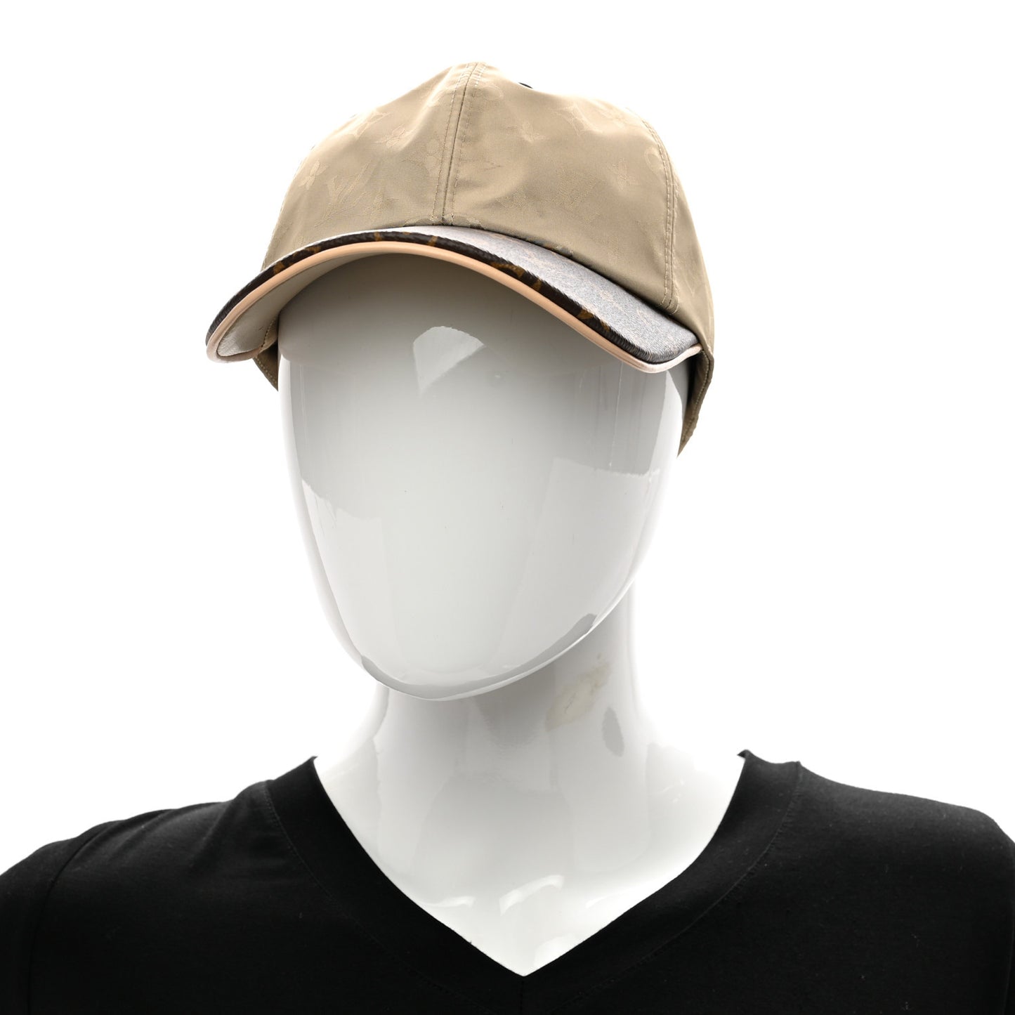 Monogram Polyester Silk LV Get Ready Cap M Beige