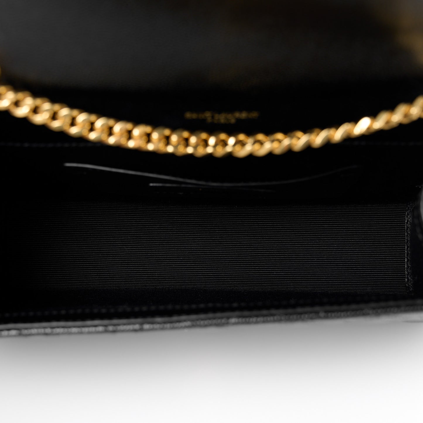 Grain De Poudre Textured Mixed Matelasse Triquilt Small Monogram Satchel Black