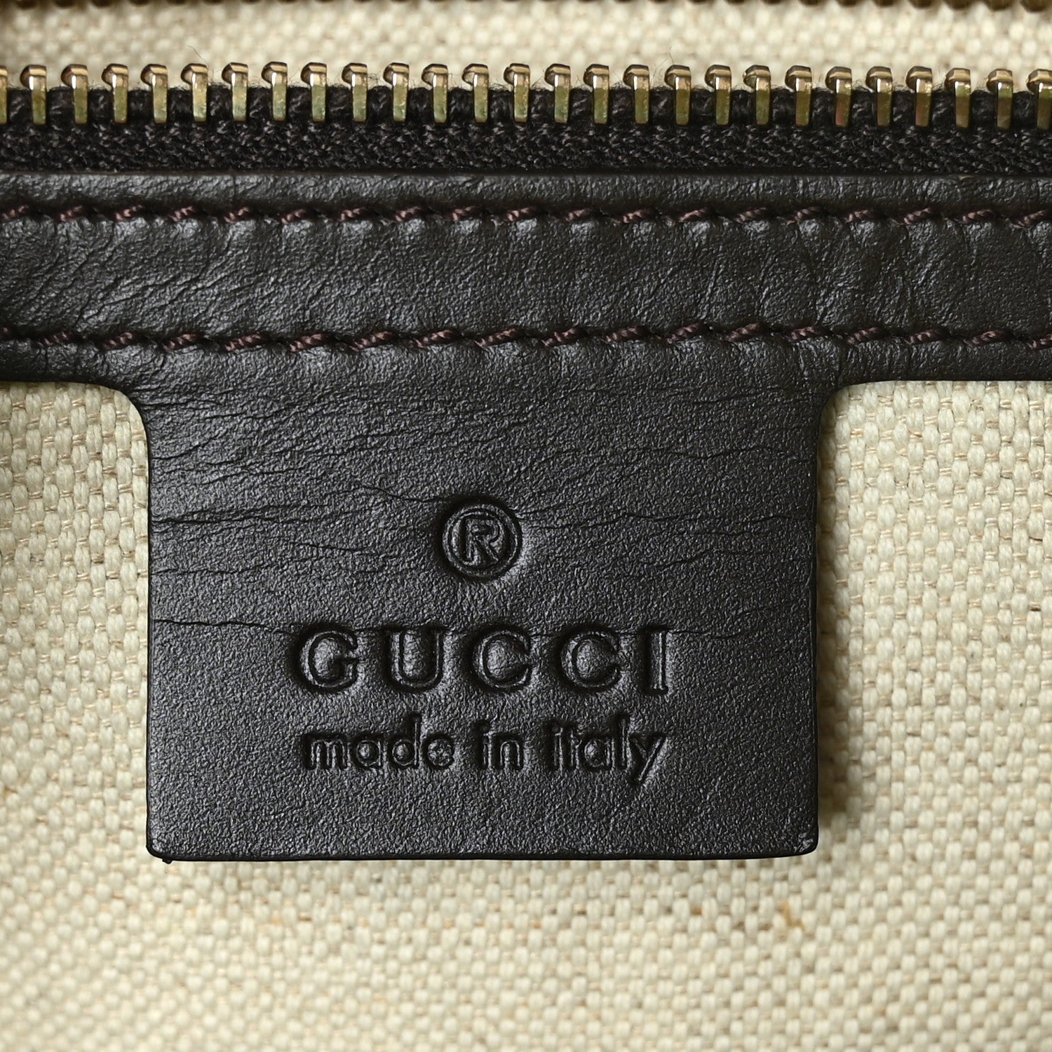 Gucci Monogram Vintage Web Medium Boston Dark Brown 7 of 9