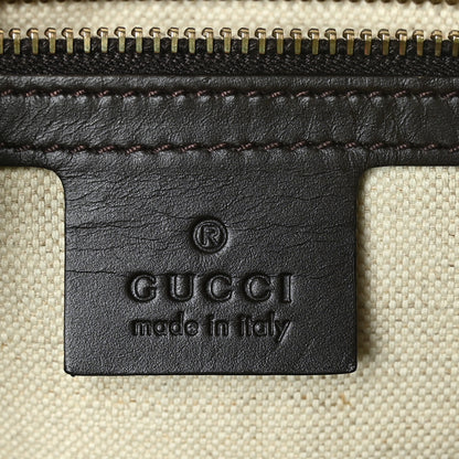 Gucci Monogram Vintage Web Medium Boston Dark Brown 7 of 9