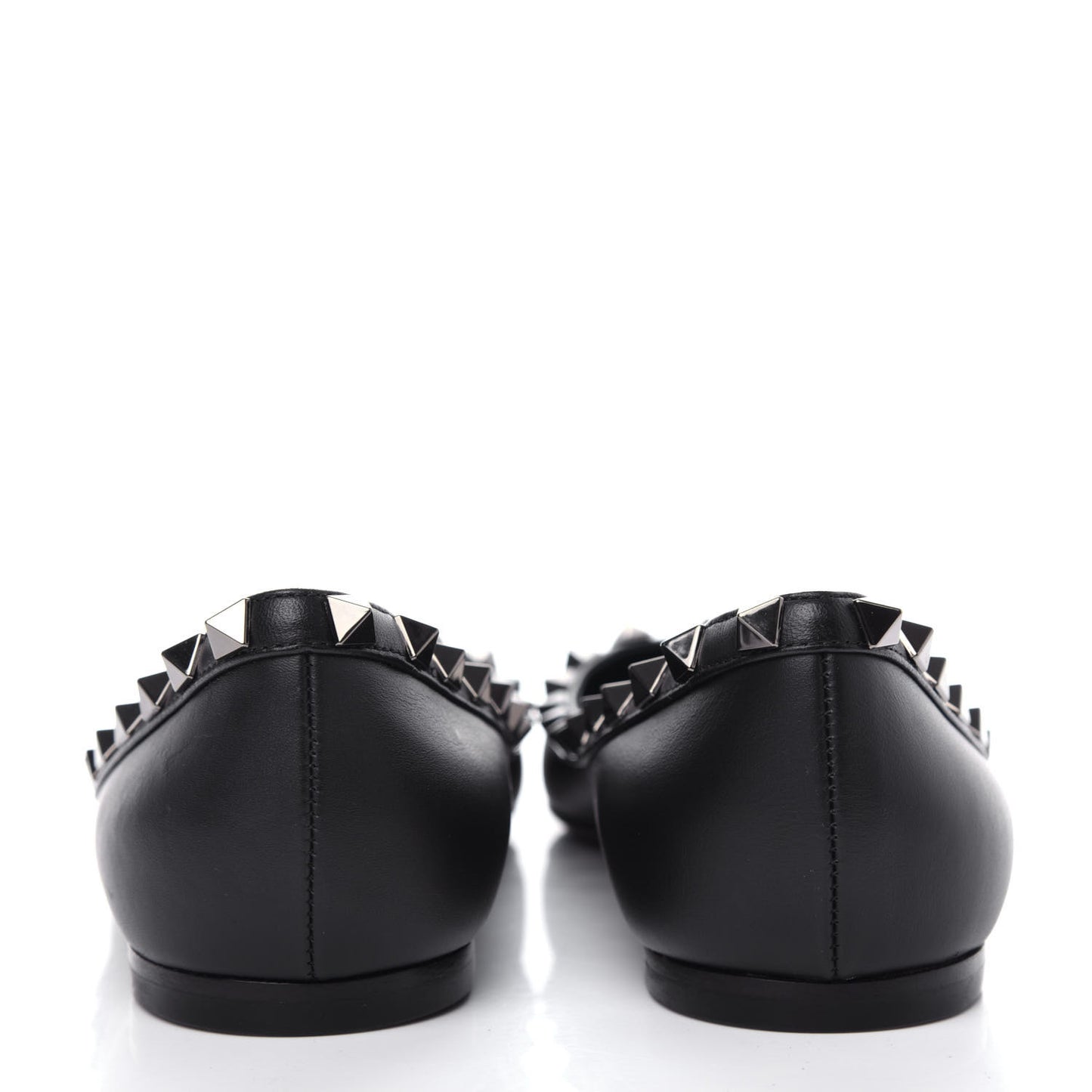 Nappa Rockstud Ballerina Flats 37 Black