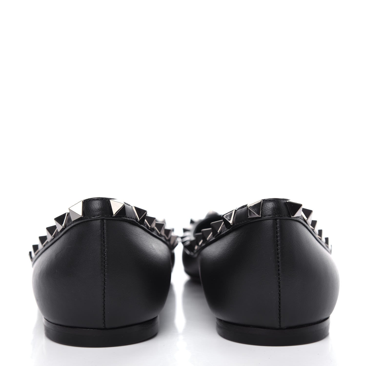 Valentino Garavani Nappa Rockstud Ballerina Flats 37 Black 7 of 10