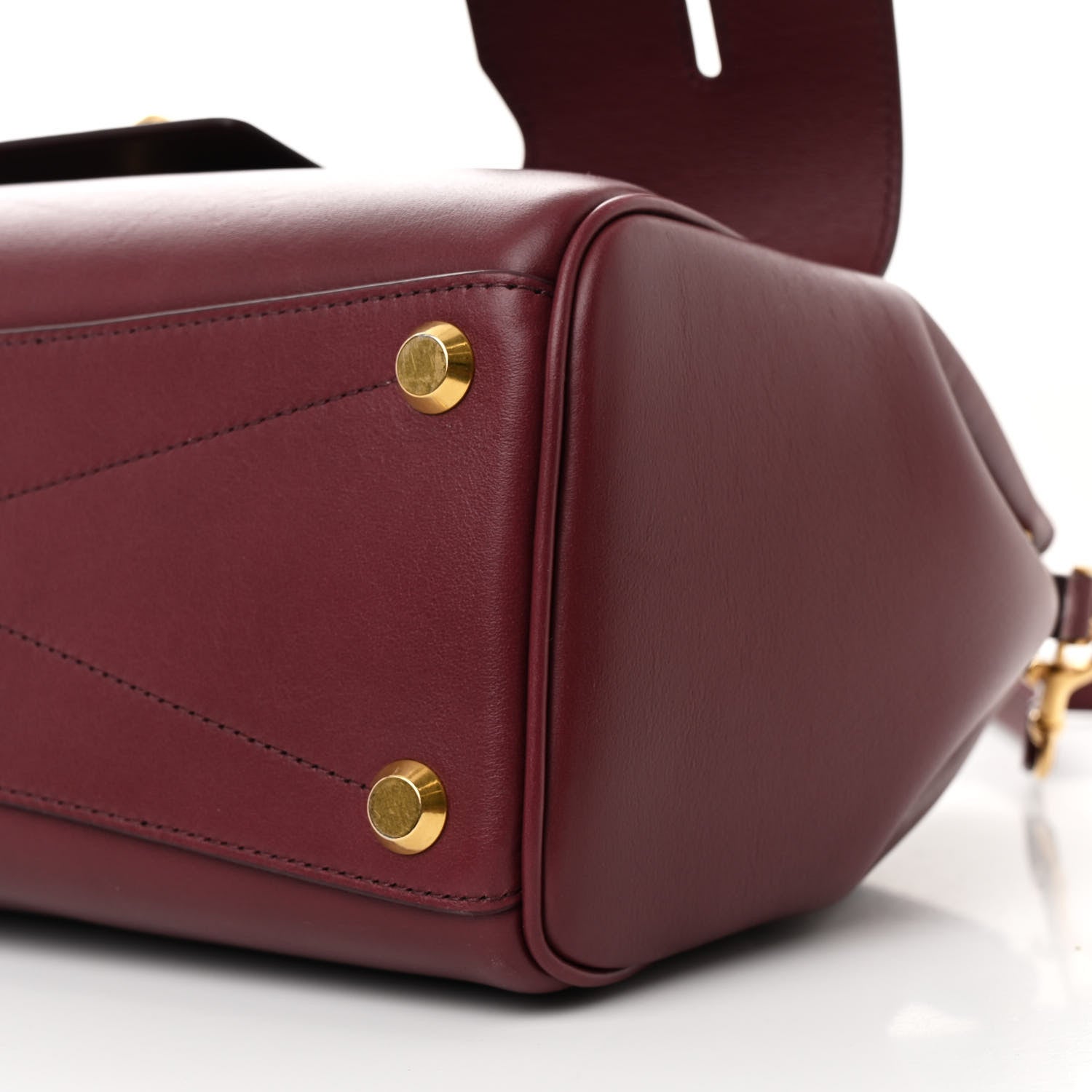Balenciaga Smooth Calfskin Small Bel Air Carry All Bag Dark Burgundy 9 of 9
