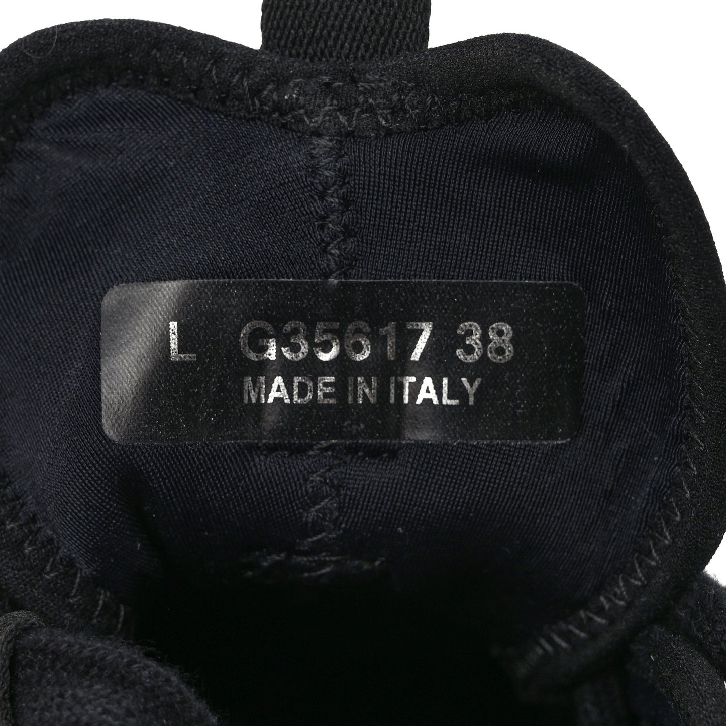 Velvet Calfskin Mixed Fibers CC Sneakers 38 Black